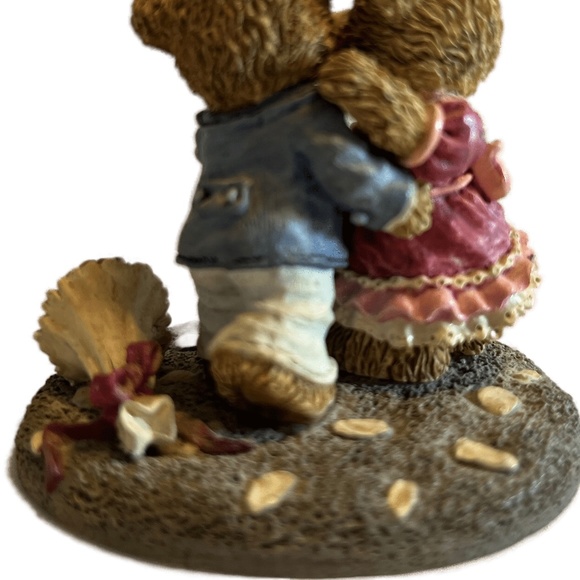 Pre-owned Teddy Bear Figurine by Russ Berrie and Co. Inc Teddy Town I Love You - Picture 4 of 6